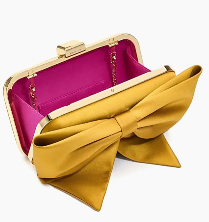 Satin Bow Clutch