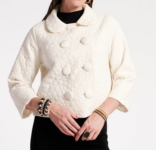 Peter Pan Collar Bubbly Jacket