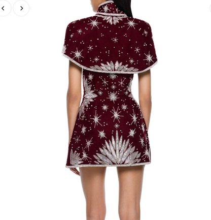 Christmas Dress & Short Jacket Set