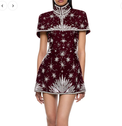 Christmas Dress & Short Jacket Set