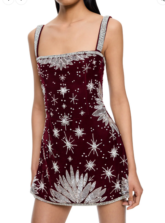 Christmas Dress & Short Jacket Set