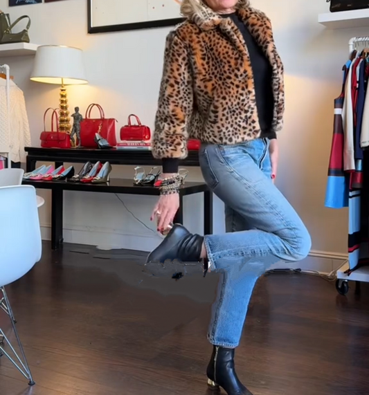 Leopard print jacket