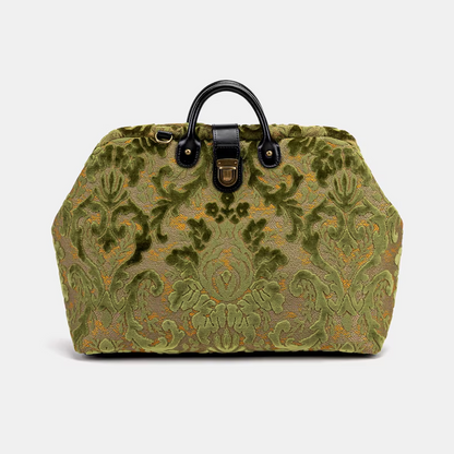 Large Suede Printed Handbag