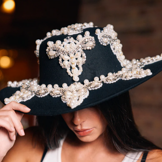 Statement Pearl Hat