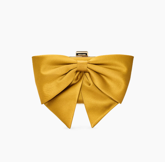 Satin Bow Clutch