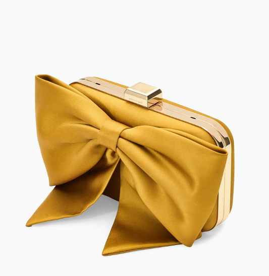 Satin Bow Clutch