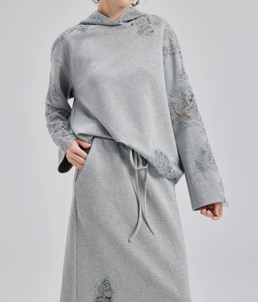 Italian Lace-Detail Knit Set