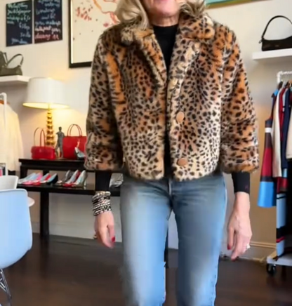 Leopard print jacket