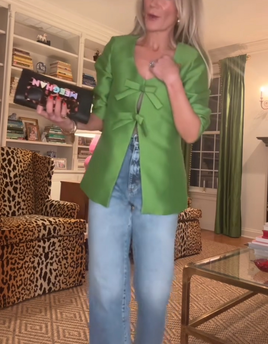 Green Butterfly Button Jacket